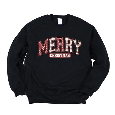 Simply Sage Market Women's Graphic Sweatshirt Merry Christmas Varsity