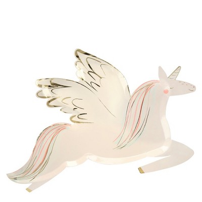 Meri Meri - Winged Unicorn Plates Duo - TWO Pack Set