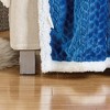 Soft Braided and Comfortable Plush All Season 50" X 60" Throw Blanket, Navy - 3 of 4