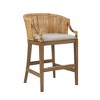 Handcrafted Rattan Counter Stool 25in H - 4 of 4