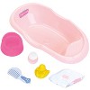 Klein: Baby Coralie Bathtub - Pink 6pc Set - Ages 3+ - 4 of 4