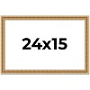 PosterPalooza | Refined Gold Picture Frame - UV Acrylic, Backing Board, Hanging Hardware Included - 2 of 4