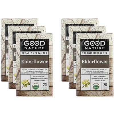 Good Nature Tea Elderflower - Case of 6 - 1.058oz