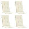 vidaXL Highback Chair Cushion Set of4 - 3 of 4
