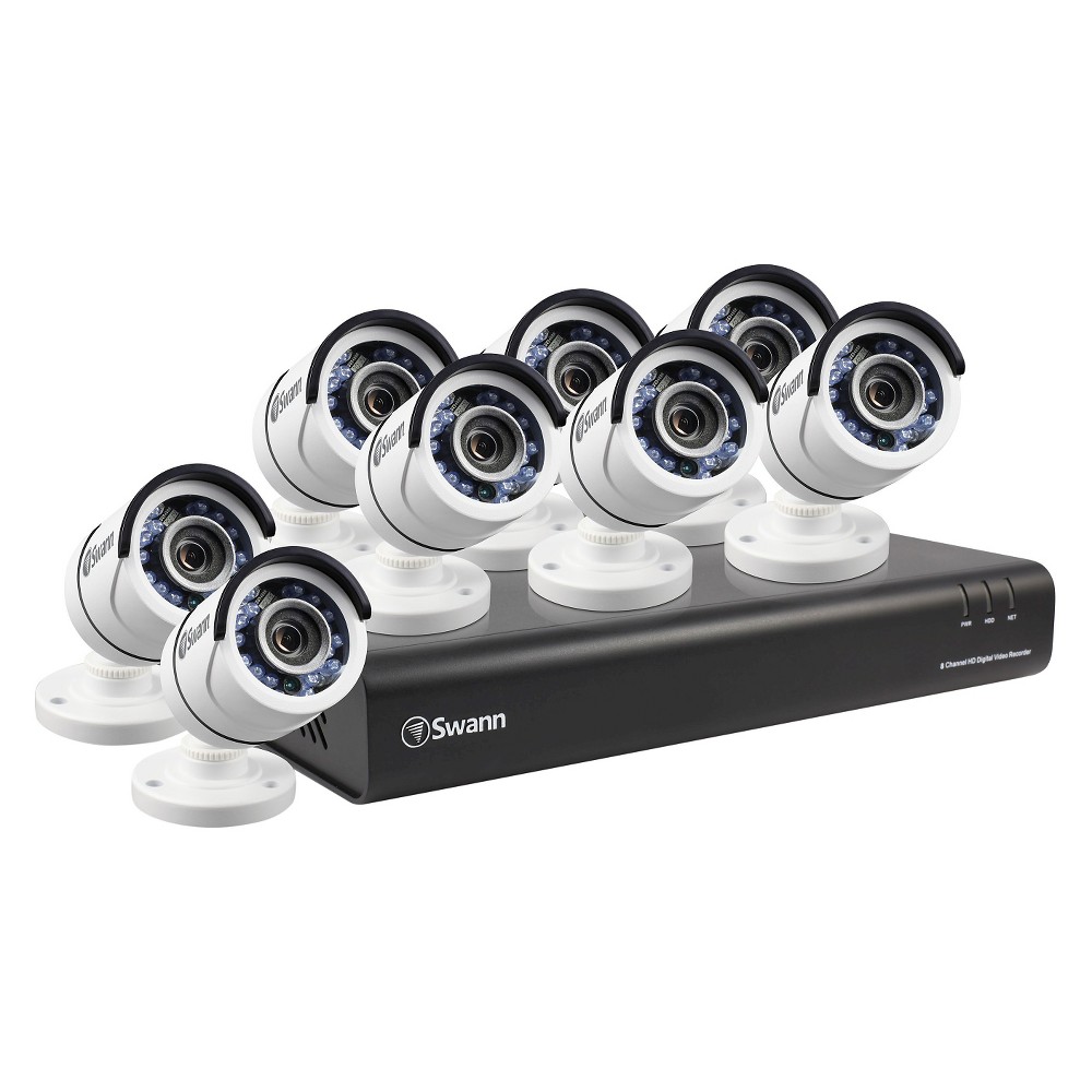 UPC 840236112845 product image for Swann Home Security System - Black/White (SWDVK-845008-US) | upcitemdb.com