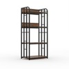 4-Tier Baker Rack for Kitchen with Power Outlet,Industrial Microwave Stand Shelf,Coffee Bar in Living Room,Garage Free Standing Kitchen Storage Shelf - 2 of 4