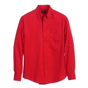 Gioberti Men's 100% Cotton Long Sleeve Casual Twill Oxford Shirt - 1 of 3