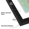 Americanflat 16.5 x 16.5 Floating Album Frame to Display Record Covers - Black - 3 of 4