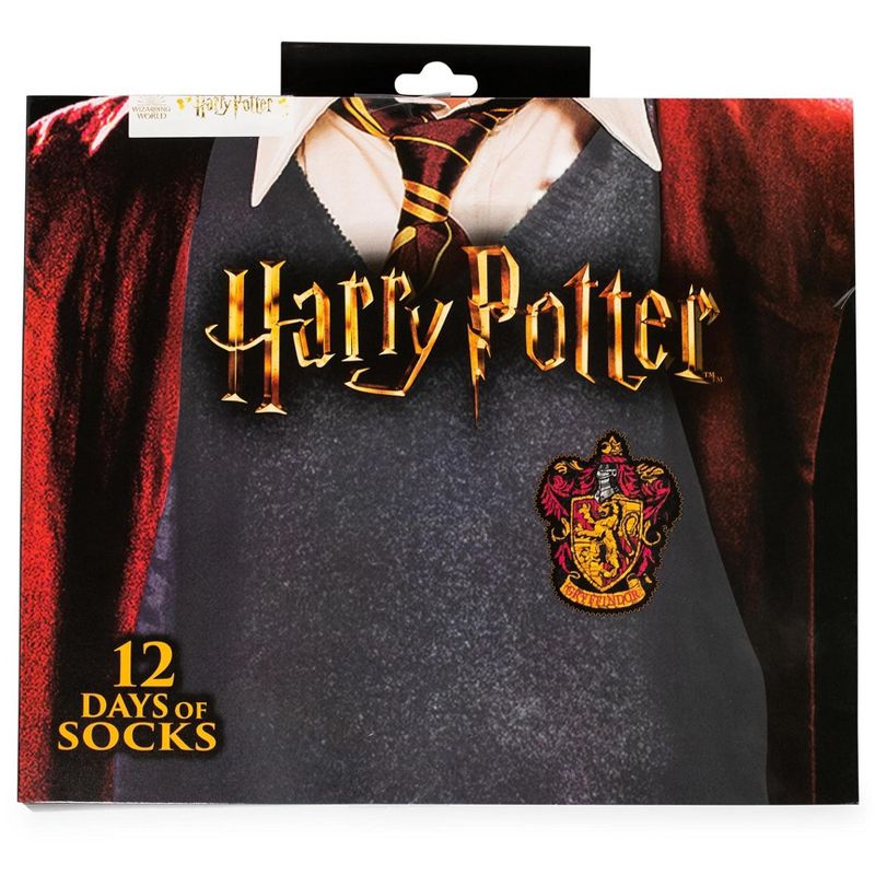 Hypnotic Socks Harry Potter Hogwarts Houses Womens 12 Days of Socks in Advent Gift Box, 2 of 6