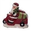 Transpac 8.25 in. Holiday Vespa Santa with Music - 3 of 4