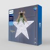 Philips LED White Glitter String Star With Faux Greenery and Velvet Bow Christmas Novelty Silhouette Lights with White color Light Bulb - 3 of 4