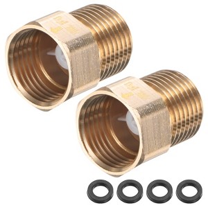Unique Bargains Brass Durable One Way Non-Return Check Valve - 1 of 4