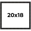 PosterPalooza | 20x18 Thin Barnwood Picture Frame, UV Acrylic, 2 Finishes - Grey and Black - 2 of 4