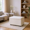 MAYEERTY Corduroy Storage Ottoman, Soft Cushioned, Living Room - 3 of 4