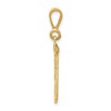 Black Bow Jewelry 14k Yellow Gold, Varsity Collection, Large D/C Pendant Number 96 - 2 of 4