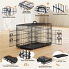 Yaheetech Metal Dog Crate for Small to Medium-Sized Dogs, Black - 4 of 4
