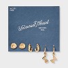 Veggie Fish and Pasta Earring Set 3pc - Universal Thread™ Gold - 2 of 3