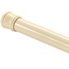 Home Mart Goods Beige Adjustable Spring Tension Curtain Rod Heavy Duty Anti-slip 41-76" Inches - 4 of 4
