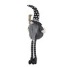YOOCOZZ 6.3x4.3x25" Halloween Decoration Sitting Black Gnome With Broomstick & Soft Legs - 4 of 4