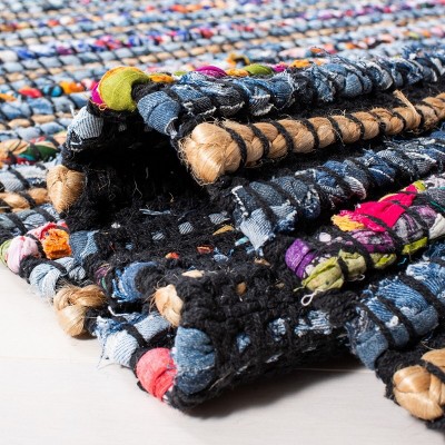 Cape Cod Handwoven Multi-Color Cotton Square Area Rug