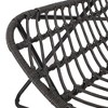Syemin Patio Modern Accent Chairs, Outdoor Conversation Chairs, with Leisure Used, for Backyard, Garden, Gray, 24.5"*33.5"*35.5" - 4 of 4