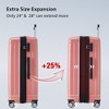 3-Piece Hardside Luggage Set with TSA Lock, Expandable Spinner Suitcases, Lightweight Carry-On 20", 24", 28" for Family Travel - 2 of 4