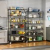 2 Pack 6 Tier Shelf Wire Shelving Unit, NSF Heavy Duty Wire Shelf Metal Large Storage Shelves Height Adjustable Utility - 2 of 4