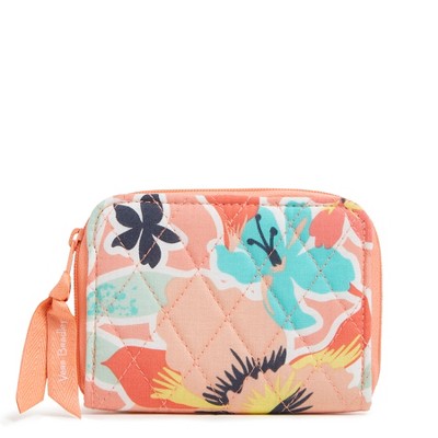 Vera Bradley Women's Outlet Cotton Small Zip-Around Wallet