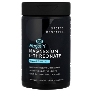 Sports Research Magtein®, Magnesium L-Threonate, 180 Veggie Capsules (666 mg per Capsule) - 1 of 4