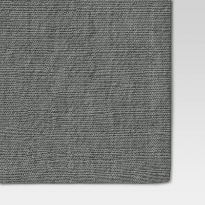 4pk Cotton Easy Care Napkins Gray - Threshold™: Solid Traditional Cloth Napkins, Machine Washable,
