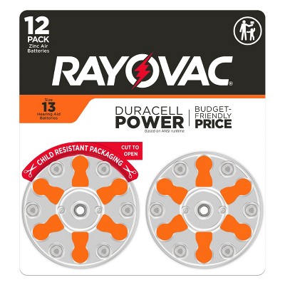 Rayovac Hearing Aid Battery Size 13 12pk - Orange