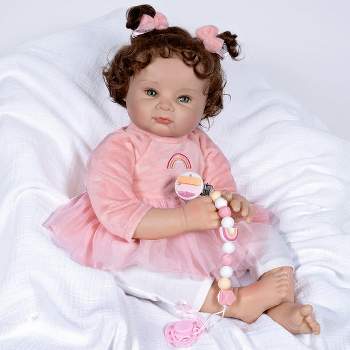 Paradise Galleries 21" Reborn Baby Doll, Jan Wright Designer's Doll Collections, Adorable Baby Doll in GentleTouch Vinyl - Charlotte