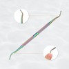 Unique Bargains Stainless Steel Double Head Cuticle Pusher Set Assorted Color 3 Pcs - 3 of 4