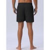 INSPIRE CHIC Men's Summer Drawstring Elastic Waist Mesh Lining Solid Board Shorts - image 3 of 4