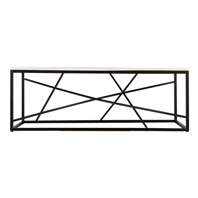 Arendale Faux Marble Coffee Table Matte Black - Aiden Lane, 6 of 10