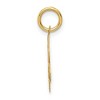 Black Bow Jewelry 14k Yellow Gold Sweet 16 Scalloped Disc Charm or Pendant, 13mm - 2 of 4