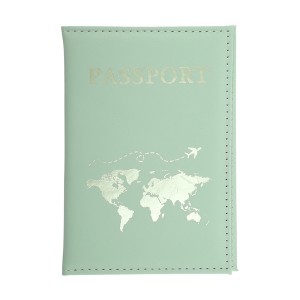 Unique Bargains Map Plain Weave Passport Holder 1 Pc - 1 of 4