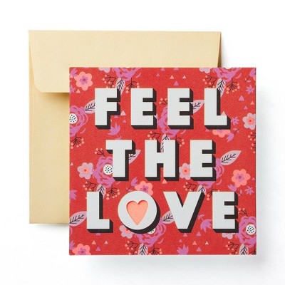 "Feel the Love" Valentine's Day Card