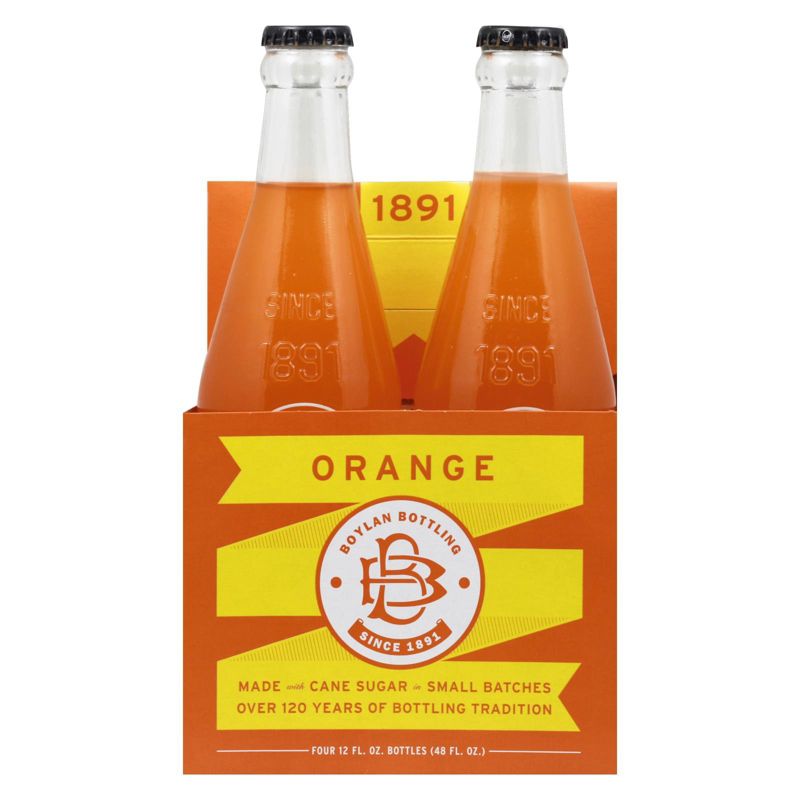Boylan Bottling Orange Soda - Case of 6/4 pack, 12 oz, 2 of 8