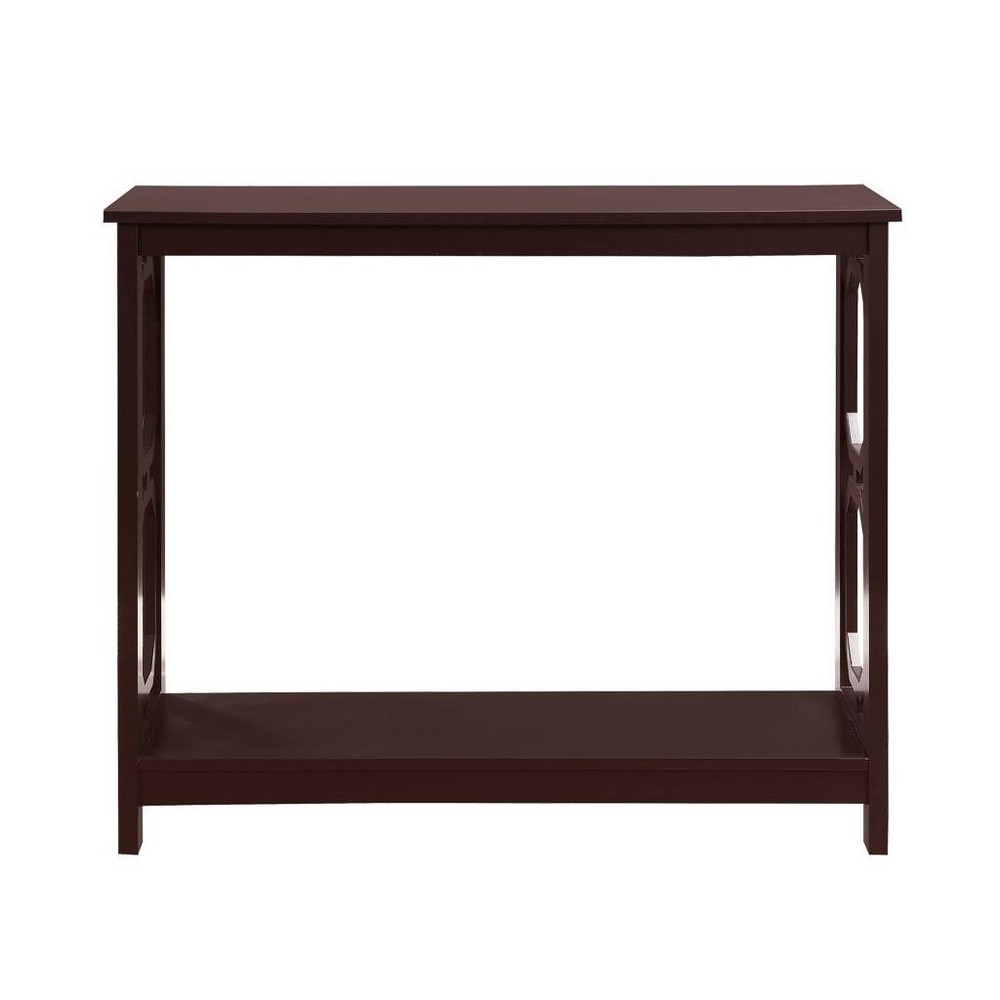 Omega Console Table with Shelf Espresso - Breighton Home