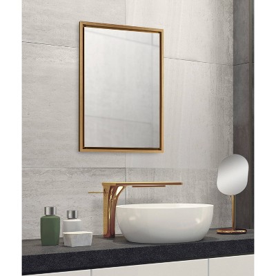 Evans Gold Framed Full Length Rectangular Wall Mirror