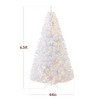 Best Choice Products Pre-Lit Premium Hinged White Artificial Christmas Pine Tree w/ Lights, Stand, PVC Branch Tips - 2 of 4