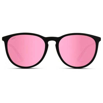 WMP Eyewear Metal Temple Round Polarized Sunglasses