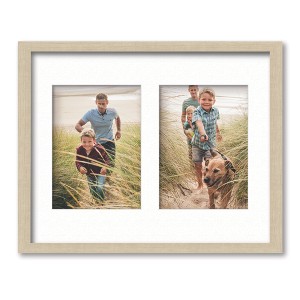 Courtside Market Classic Hues Portrait Frame Collection Natural 11"x14" 2-5x7 Openings - 1 of 2