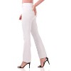 Rekucci Women's Pull-On Straight Leg Pants with Pockets & Tummy Control – Office Workwear Stretch Trousers - 2 of 4