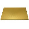 O'Creme Quarter Size Rectangular Gold Foil Cake Board, 1/2" Thick, Pack of 5 - 2 of 3