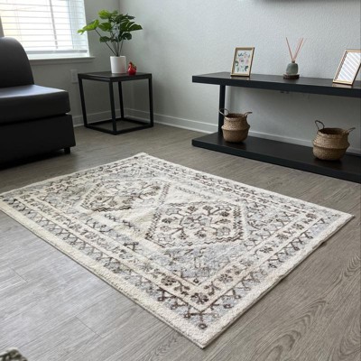 5'x7' Kensington Washable Persian Style Cream Rug Cream - Threshold ...