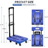 MaseiKar Folding Hand Truck, 500LB Heavy Duty Luggage Cart, Utility Dolly Platform Cart for Luggage, Travel, Moving, Shopping, Office Use - 2 of 4