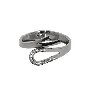 SOHI Women's Dark Silver Embellished Bow Bracelet - 1 of 4