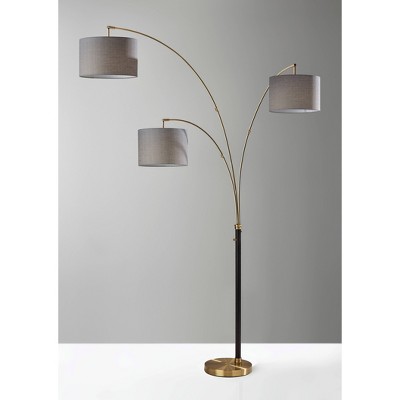 3 Arm Bergen Arc Lamp Black - Adesso